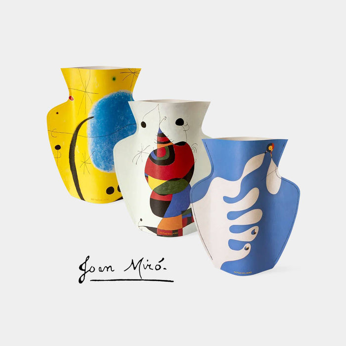54 Celsius - OCTAEVO Miró Paper Vase - Ivory - PMA Store at the Portland Museum of Art, Maine