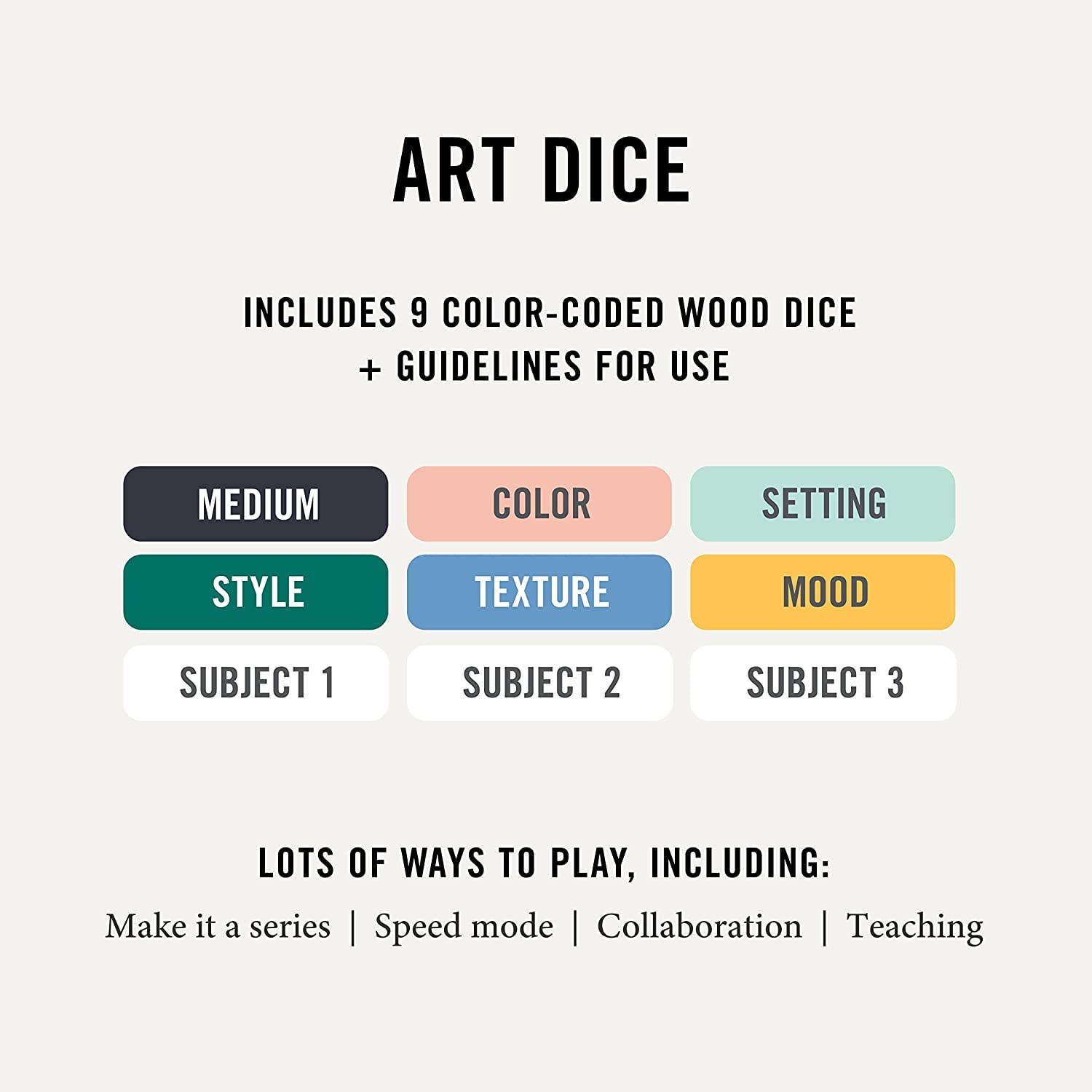 Two Tumbleweeds - Art Dice - Inspiration for Drawing & Painting - PMA Store at the Portland Museum of Art, Maine