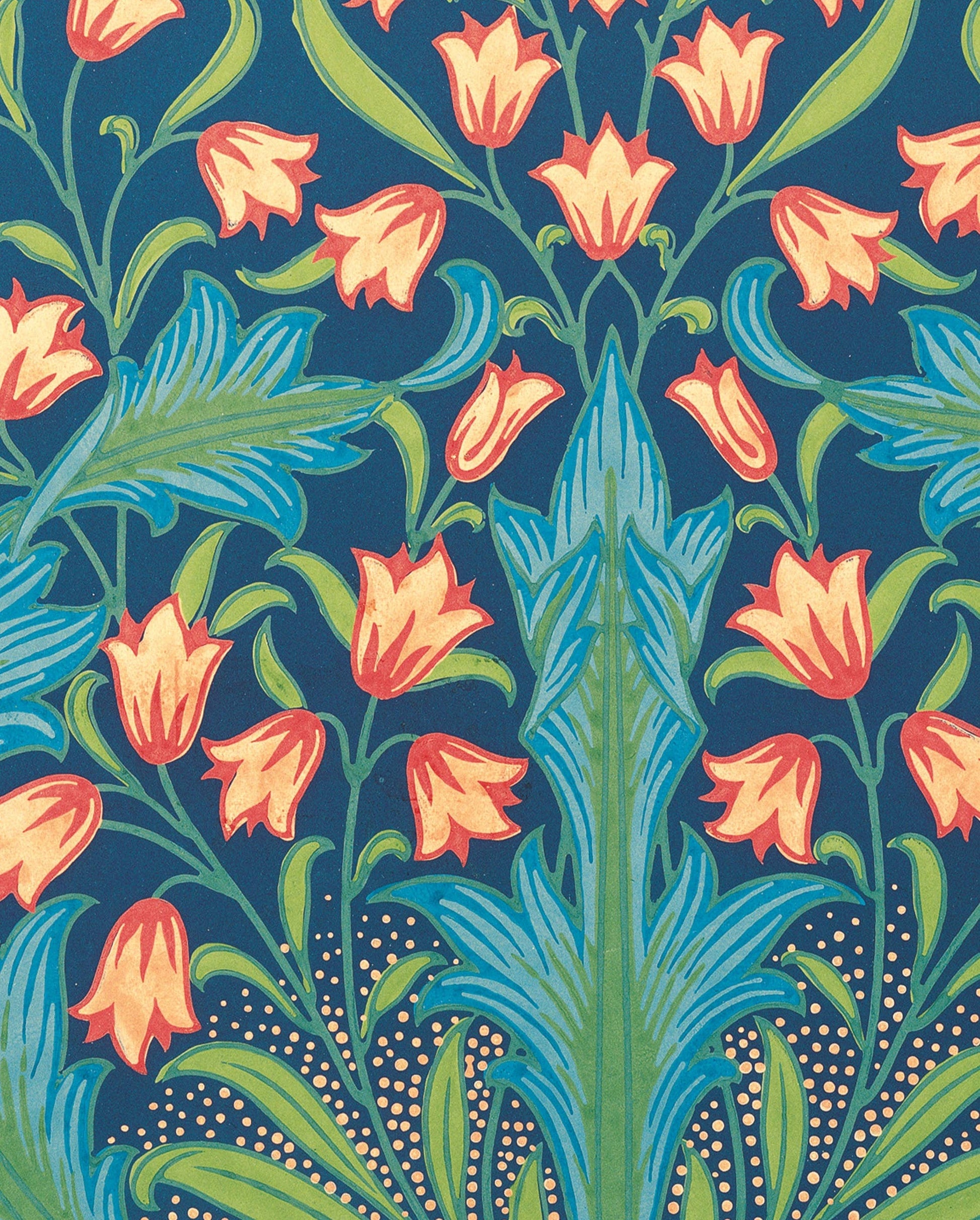 Pomegranate - William Morris: Harebell Pattern Bookmark - PMA Store at the Portland Museum of Art, Maine