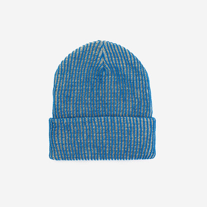 Simple Rib Knit Beanie: Kelly Stone Blue - PMA Store at the Portland Museum of Art, Maine