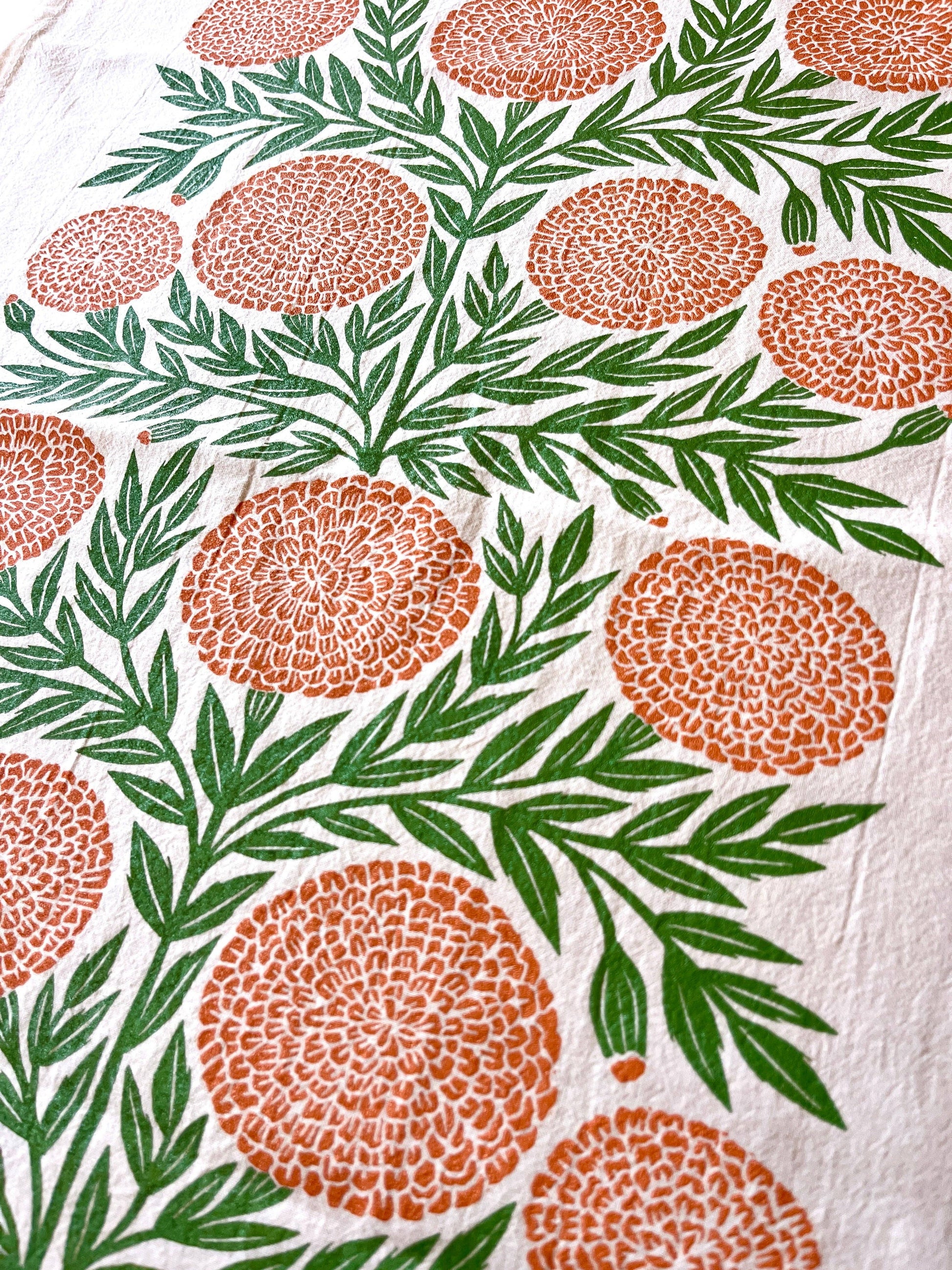 Katharine Watson - Marigold Tea Towel - PMA Store at the Portland Museum of Art, Maine
