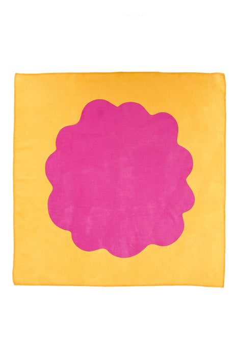 See Design - Cotton Bandana (5-Pack): BURST YELLOW/PINK