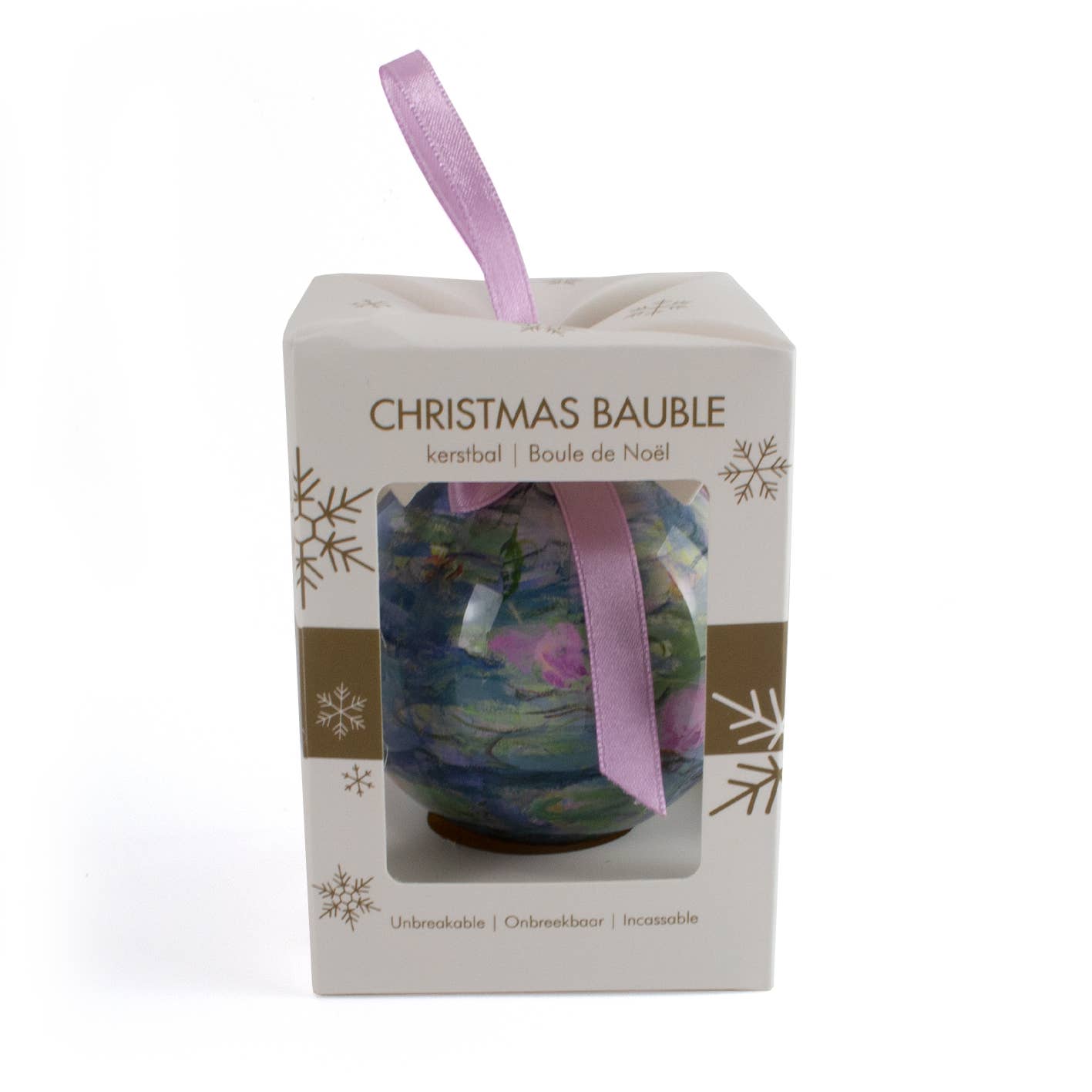Christmas Ball, Monet, Waterlilies, ubreakable - PMA Store at the Portland Museum of Art, Maine