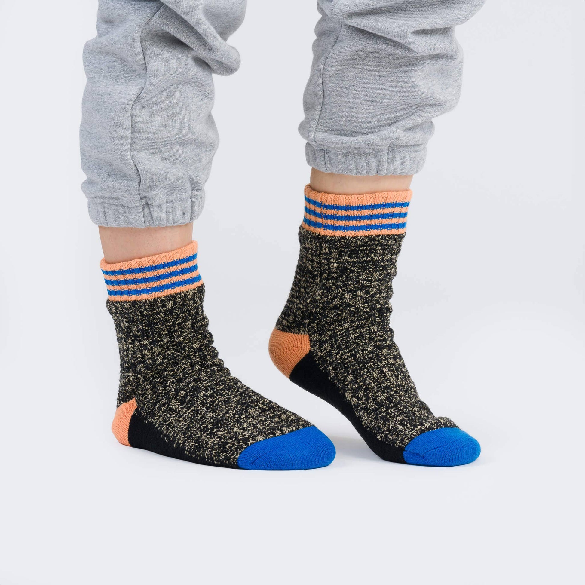 Varsity Knit House Socks: Fuchsia / L/XL - W 9.5-12.5<br>M 8-11 - PMA Store at the Portland Museum of Art, Maine