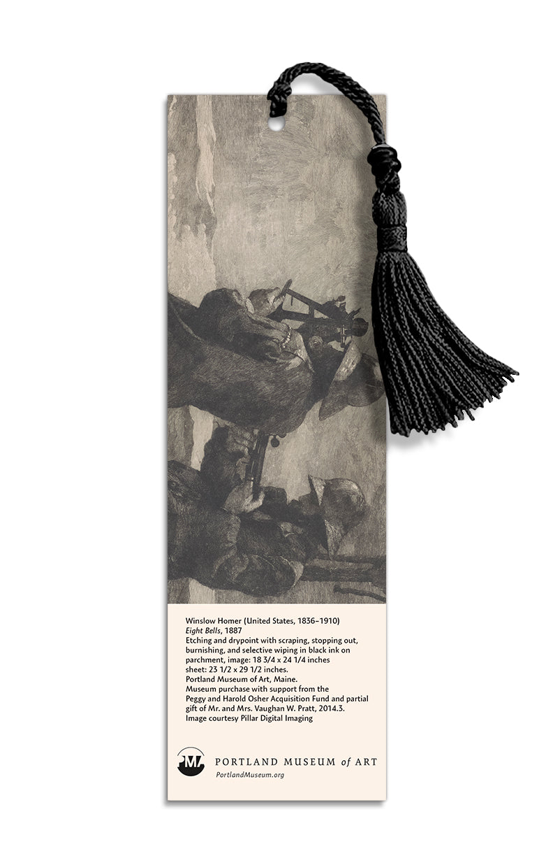 Winslow Homer Book Mark Eight Bells Etching - PMA Store at the Portland Museum of Art, Maine