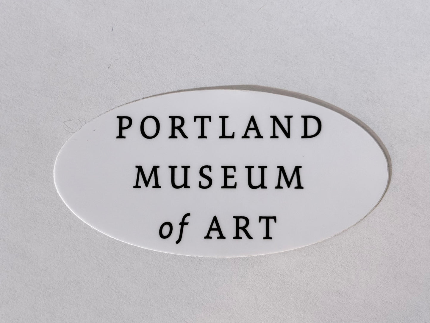 4x2 Oval Sticker Wordmark - PMA Store at the Portland Museum of Art, Maine