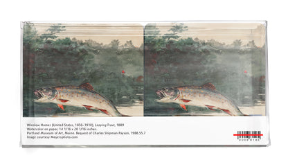Winslow Homer Leaping Trout Coasters - PMA Store at the Portland Museum of Art, Maine