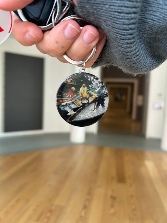 Keychain: Dark Harbor Fisherman by N. C. Wyeth - PMA Store at the Portland Museum of Art, Maine