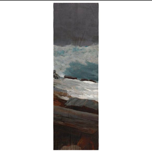 Weatherbeaten by Winslow Homer 25 x 77 cm Poly Chiffon Scarf Scarf