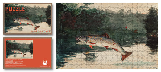 Winslow Homer Leaping Trout 300 pc Jigsaw Puzzle - PMA Store at the Portland Museum of Art, Maine