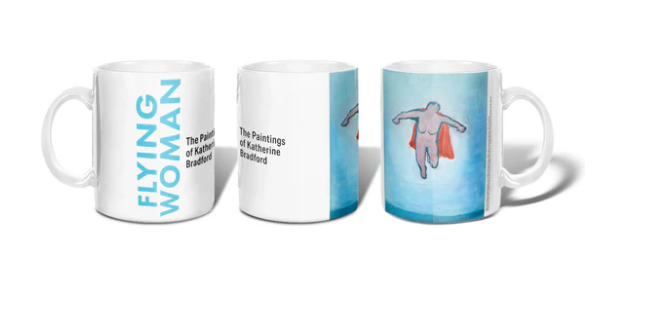 Mug: 11 oz Katherine Bradford Flying Woman Mug - PMA Store at the Portland Museum of Art, Maine