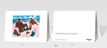 Notecard Marsden Hartley Beach - PMA Store at the Portland Museum of Art, Maine