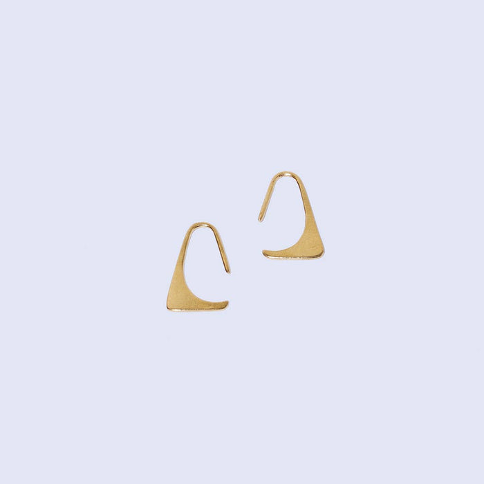 MULXIPLY - Wave Hook Earrings - Brass