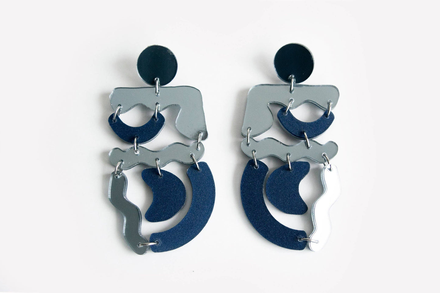 Ecoresin Squiggle Mania Earrings: Nude Solar - PMA Store at the Portland Museum of Art, Maine