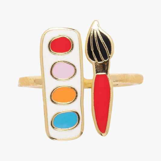 Yellow Owl Workshop - Adjustable Ring - Watercolor Set - PMA Store at the Portland Museum of Art, Maine