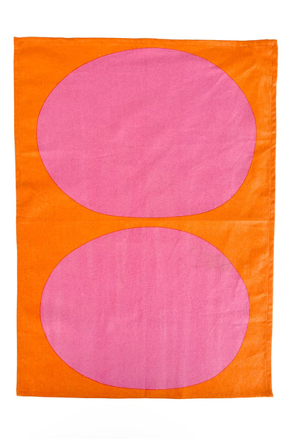 See Design - Tea Towels (Set of 2): Small Totem Orange/Yellow - PMA Store at the Portland Museum of Art, Maine