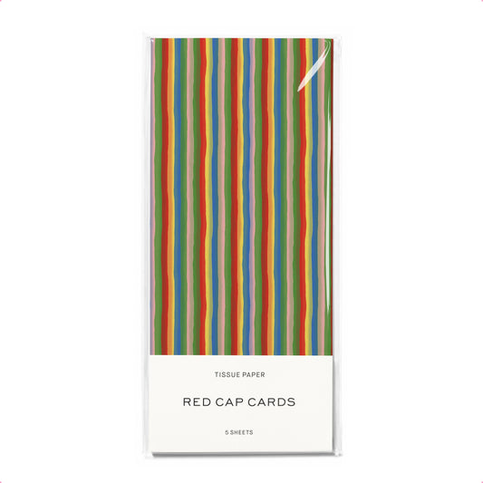 Colorful Stripe tissue paper: 5 Sheets - PMA Store at the Portland Museum of Art, Maine
