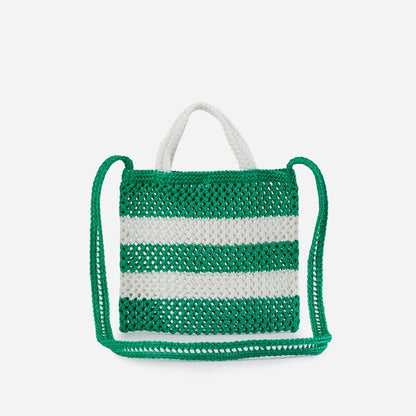 Stripe Raffia Mini Tote: Poppy Lilac - PMA Store at the Portland Museum of Art, Maine