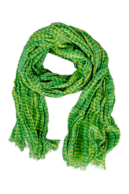 Cotton Scarf: Wall Aqua/Blue - PMA Store at the Portland Museum of Art, Maine