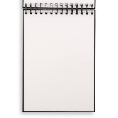 Hachette Book Group - Medium Sketchbook 10x7"- Basic Spiral Fliptop Landsc (Black): Spiral Bound