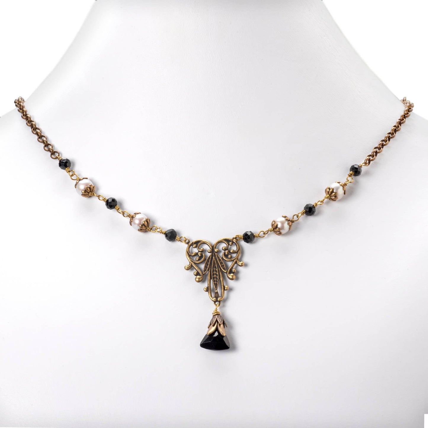NoMonet - Vintage Brass Necklace:  April Fool for Love Necklace - PMA Store at the Portland Museum of Art, Maine