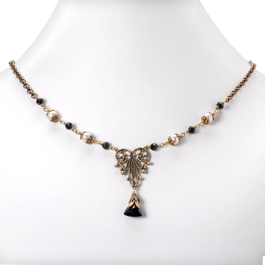 NoMonet - Vintage Brass Necklace:  April Fool for Love Necklace - PMA Store at the Portland Museum of Art, Maine