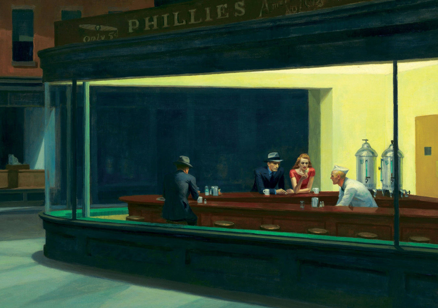 Pomegranate - Edward Hopper: Nighthawks Notecard - PMA Store at the Portland Museum of Art, Maine