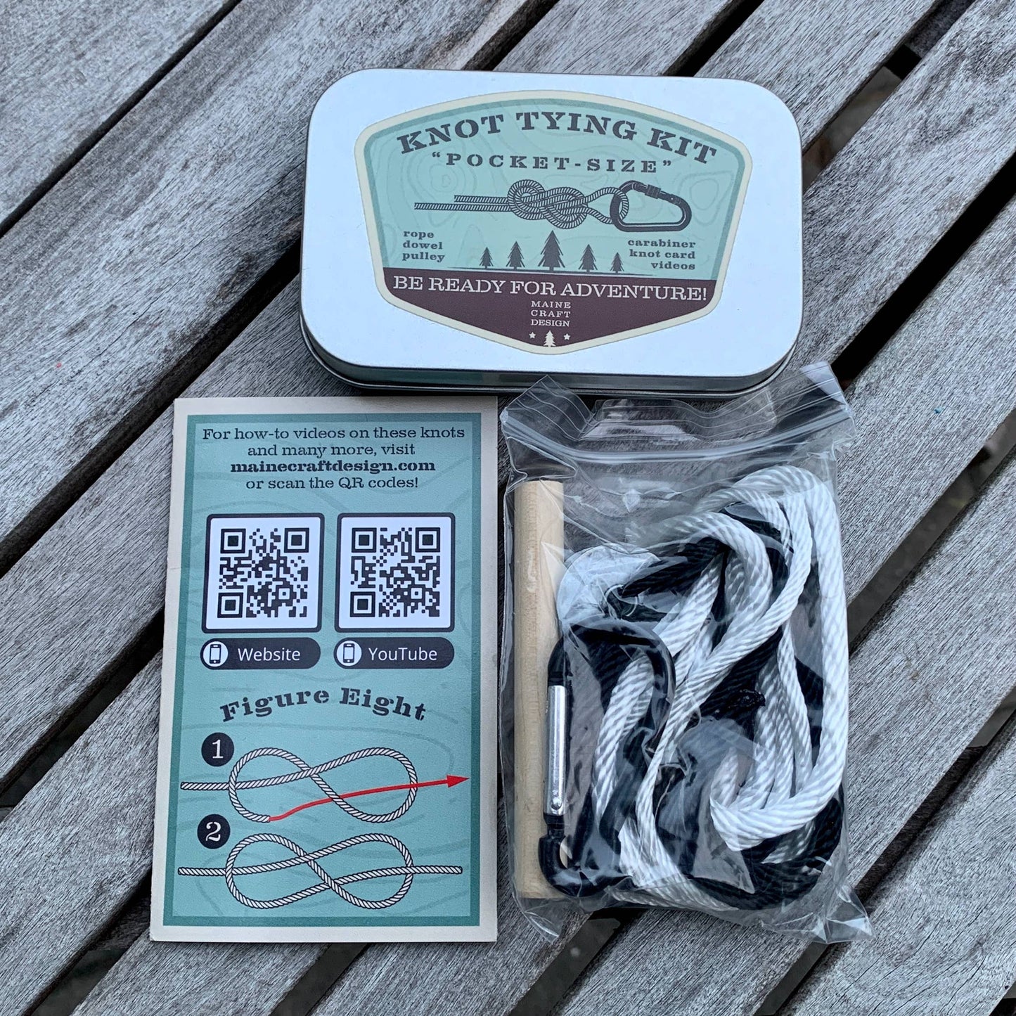 Maine Craft Design - Pocket-Size Knot Tying Kit - PMA Store at the Portland Museum of Art, Maine