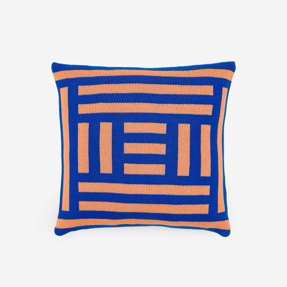 Columns Pillow Cover: Cobalt - PMA Store at the Portland Museum of Art, Maine