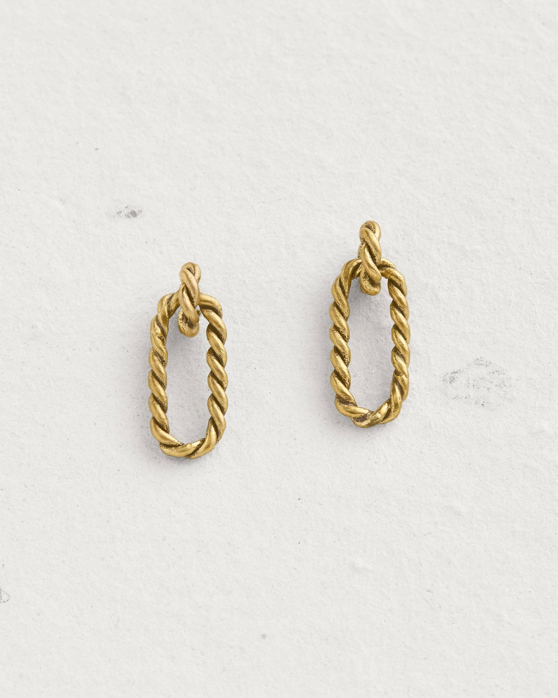 Sailors Valentine - Rope Cable Earrings: Default Title - PMA Store at the Portland Museum of Art, Maine
