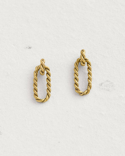 Sailors Valentine - Rope Cable Earrings: Default Title - PMA Store at the Portland Museum of Art, Maine