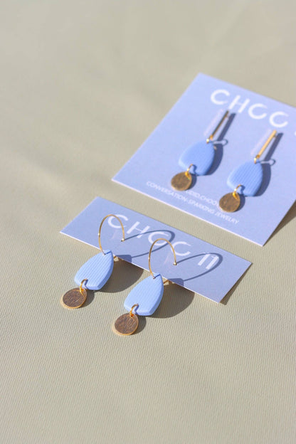 BONNIE EARRING: Lavender / Bar posts - PMA Store at the Portland Museum of Art, Maine