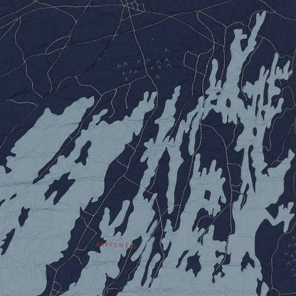 Haptic Lab - Casco Bay Quilt: Steel Blue & Navy - PMA Store at the Portland Museum of Art, Maine