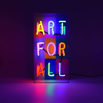 Locomocean - 'Art For All' Glass Neon Sign - PMA Store at the Portland Museum of Art, Maine