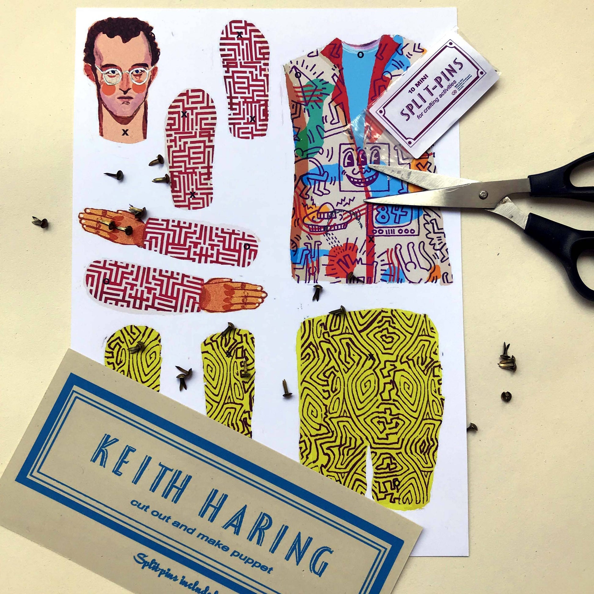 Keith Haring Cut and Make Puppet - PMA Store at the Portland Museum of Art, Maine