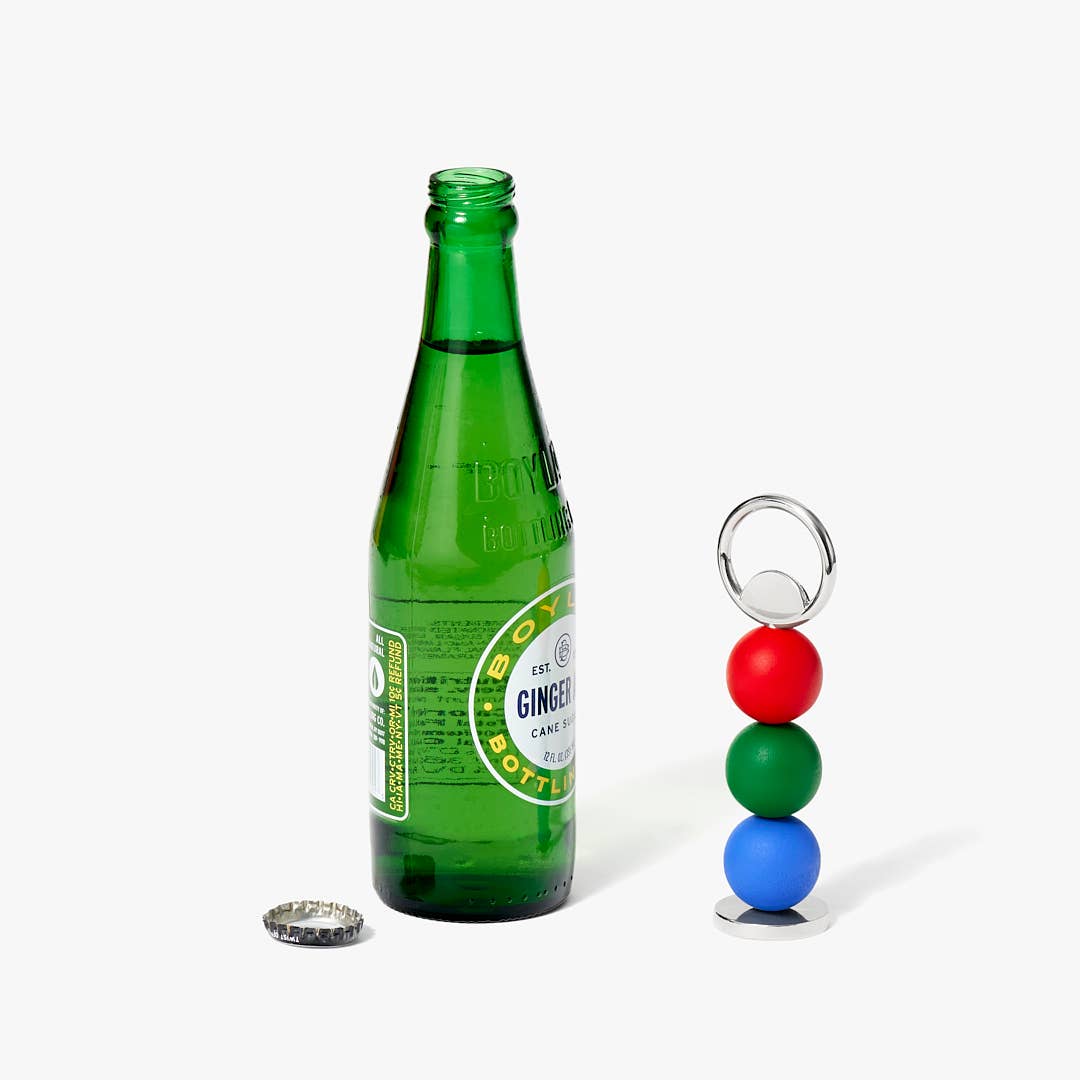 Abaco Bottle Opener: Red/Green/Blue - PMA Store at the Portland Museum of Art, Maine