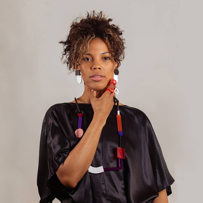 Pamela Coromoto - NEW Fiction Necklace - Black - PMA Store at the Portland Museum of Art, Maine