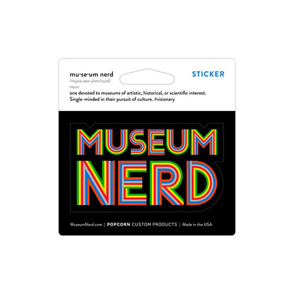 Museum Nerd Classic Sticker: Single - PMA Store at the Portland Museum of Art, Maine