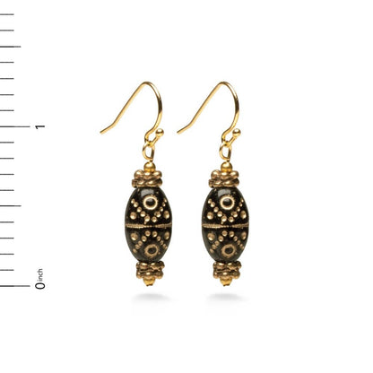 Klimt Inspired Gold Flecked Earrings - PMA Store at the Portland Museum of Art, Maine