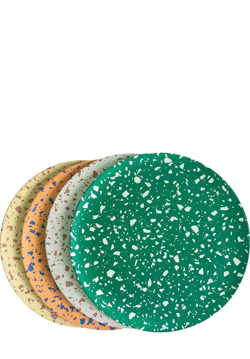 Xenia Taler - Terrazzo Side Plates Assorted - Set of 4: Ship inside gift box - PMA Store at the Portland Museum of Art, Maine