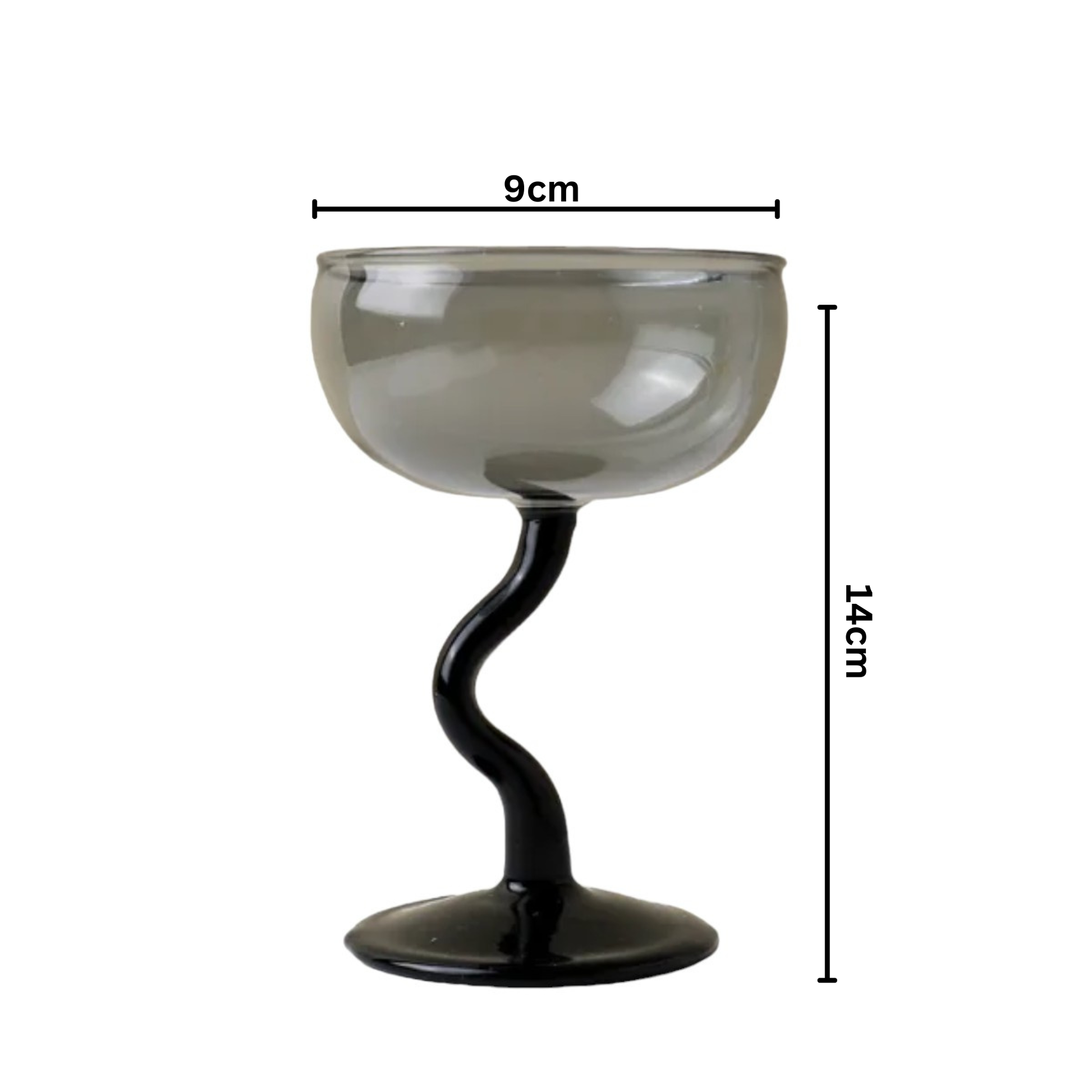 Candy Color Dessert Glass Cup: Purple Green - PMA Store at the Portland Museum of Art, Maine