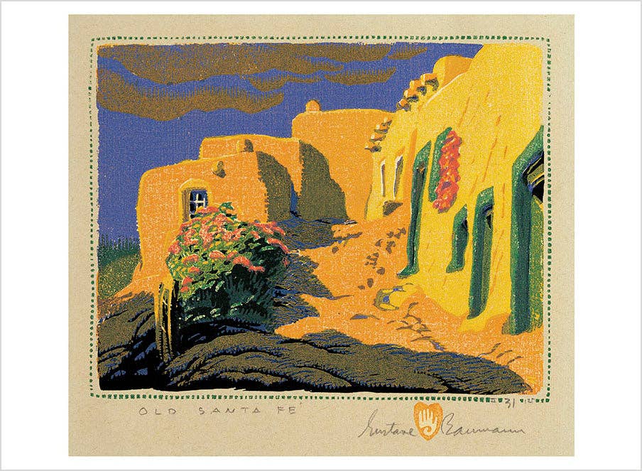 Pomegranate - The Woodblock Prints of Gustave Baumann Book of Postcards - PMA Store at the Portland Museum of Art, Maine