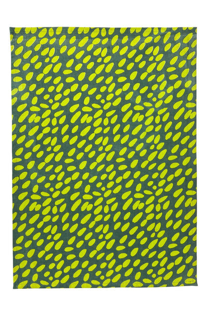 See Design - Tea Towels (Set of 2): Small Totem Orange/Yellow - PMA Store at the Portland Museum of Art, Maine
