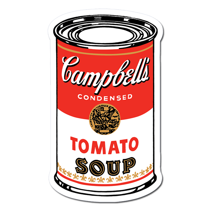 Apply Stickers - Large Campbell’s Soup Can by Andy Warhol - Die-Cut Sticker