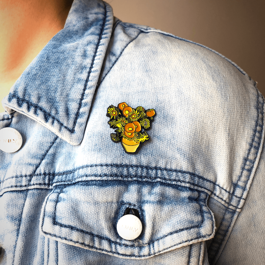 Today is Art Day - Pin - Sunflowers - Van Gogh - PMA Store at the Portland Museum of Art, Maine