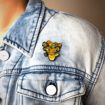 Today is Art Day - Pin - Sunflowers - Van Gogh - PMA Store at the Portland Museum of Art, Maine