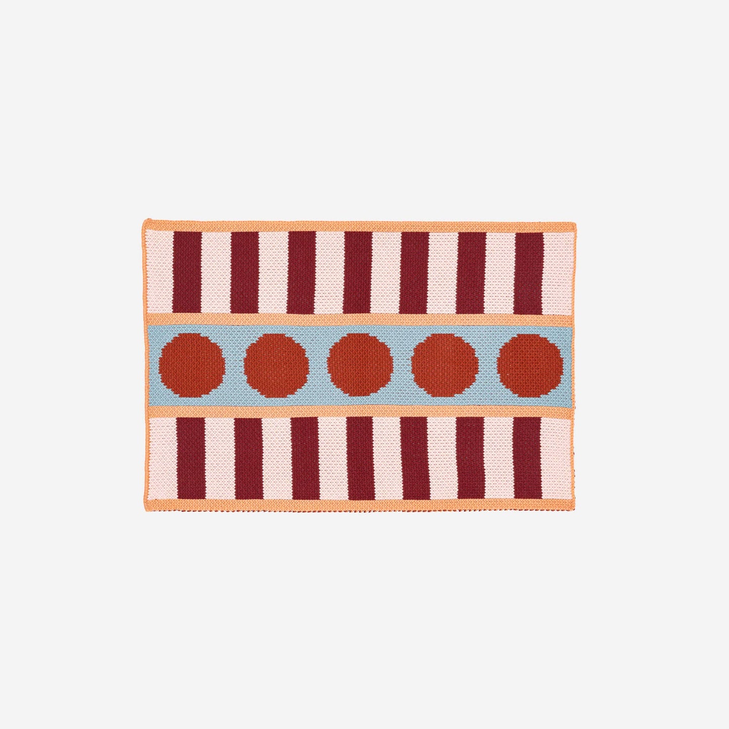 VERLOOP | knits - Stripe Dot Mini Rug: Ruby