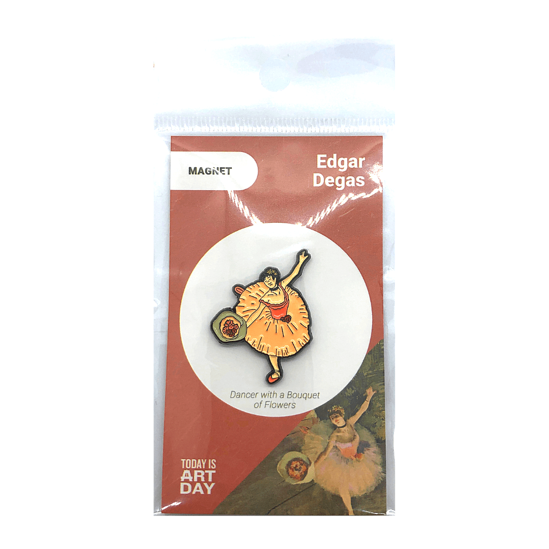 Today is Art Day - Magnet - Dancer With Bouquet - Degas - PMA Store at the Portland Museum of Art, Maine