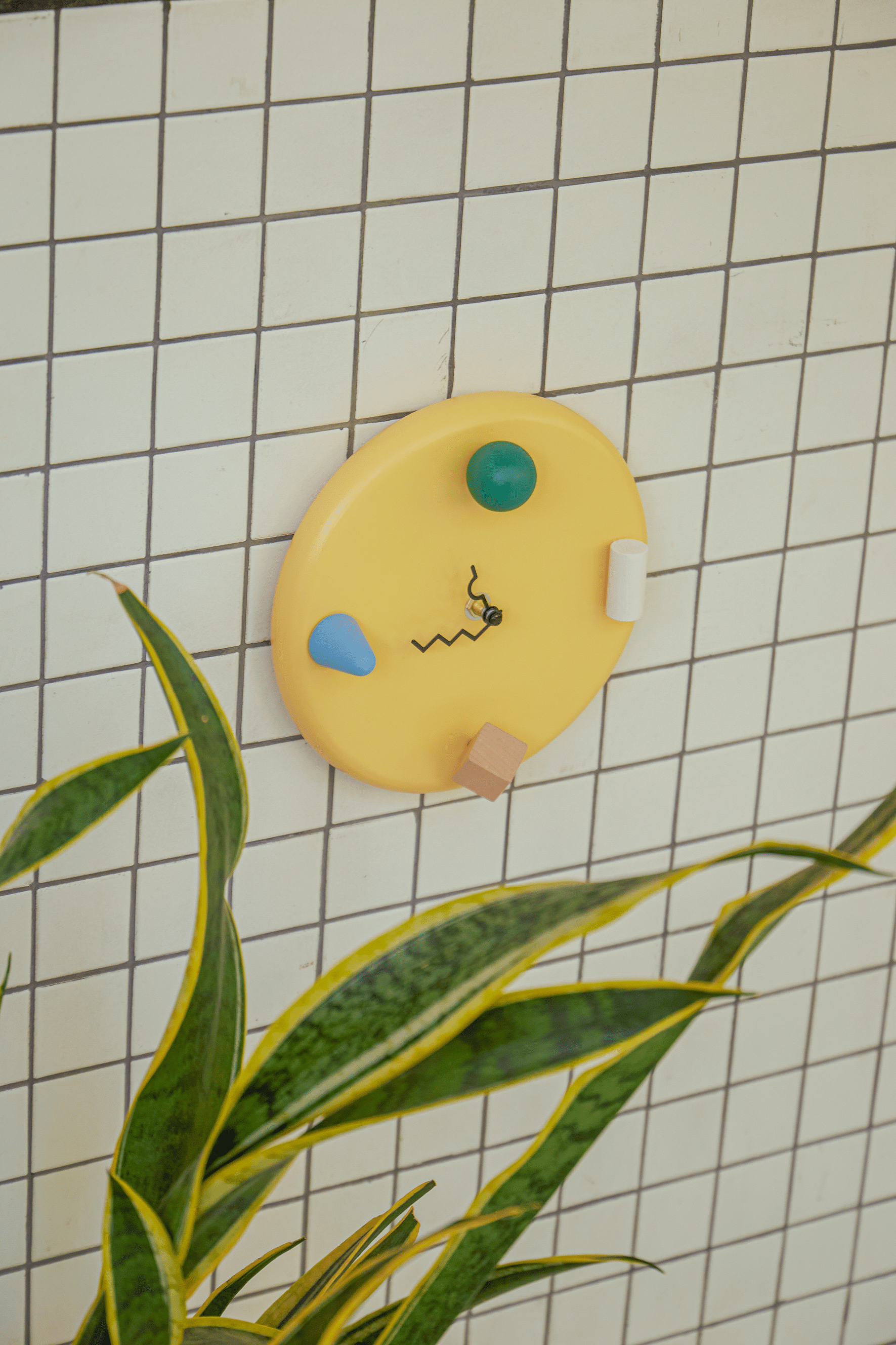 Areaware - Wall Clock: Yellow - PMA Store at the Portland Museum of Art, Maine