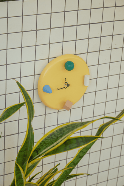 Areaware - Wall Clock: Yellow - PMA Store at the Portland Museum of Art, Maine
